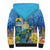 Aruba Sea Turtle Sherpa Hoodie Underwater Landscape - Wonder Print Shop
