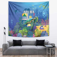 Aruba Sea Turtle Tapestry Underwater Landscape - Wonder Print Shop
