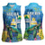 Aruba Sea Turtle Women Sleeveless Polo Shirt Underwater Landscape - Wonder Print Shop