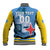 Custom Aruba Coat Of Arms Baseball Jacket With Flag Style - Wonder Print Shop