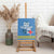 Custom Aruba Coat Of Arms Canvas Wall Art With Flag Style - Wonder Print Shop
