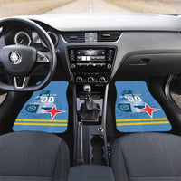 Custom Aruba Coat Of Arms Car Mats With Flag Style - Wonder Print Shop