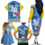 Custom Aruba Coat Of Arms Family Matching Off The Shoulder Long Sleeve Dress and Hawaiian Shirt With Flag Style - Wonder Print Shop