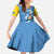 Custom Aruba Coat Of Arms Family Matching Off Shoulder Maxi Dress and Hawaiian Shirt With Flag Style - Wonder Print Shop