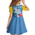 Custom Aruba Coat Of Arms Family Matching Off Shoulder Maxi Dress and Hawaiian Shirt With Flag Style - Wonder Print Shop
