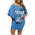 Custom Aruba Coat Of Arms Family Matching Off Shoulder Short Dress and Hawaiian Shirt With Flag Style - Wonder Print Shop