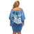 Custom Aruba Coat Of Arms Family Matching Off Shoulder Short Dress and Hawaiian Shirt With Flag Style - Wonder Print Shop