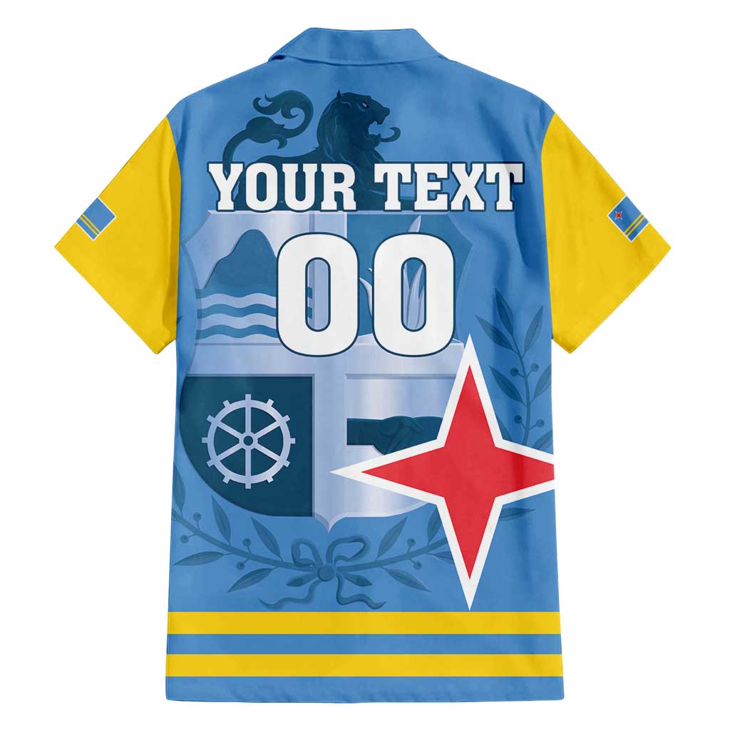 Custom Aruba Coat Of Arms Family Matching Tank Maxi Dress and Hawaiian Shirt With Flag Style - Wonder Print Shop