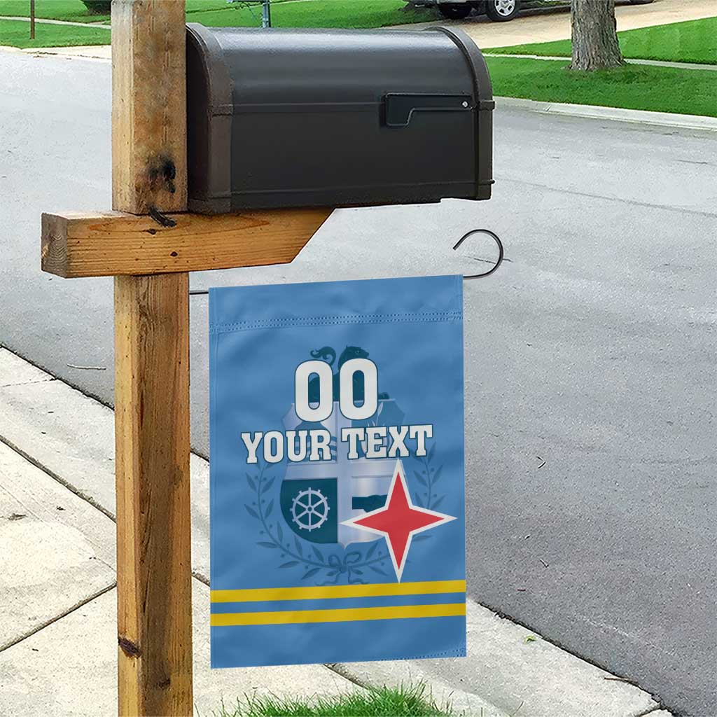 Custom Aruba Coat Of Arms Garden Flag With Flag Style - Wonder Print Shop