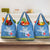 Custom Aruba Coat Of Arms Grocery Bag With Flag Style