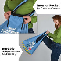 Custom Aruba Coat Of Arms Grocery Bag With Flag Style