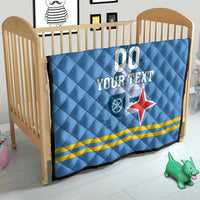 Custom Aruba Coat Of Arms Quilt With Flag Style - Wonder Print Shop