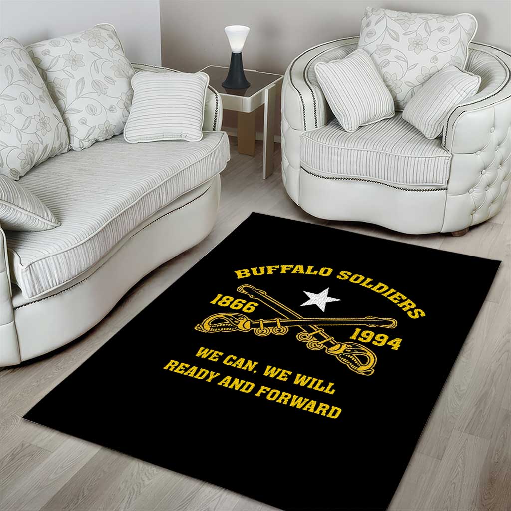 Buffalo Soldier Area Rug We Can We Will Ready And Forward - Wonder Print Shop