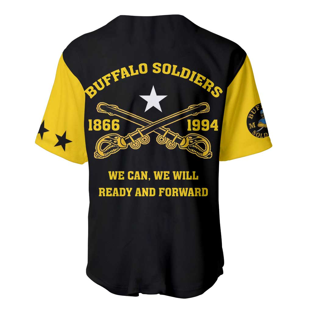Personalized Buffalo Soldier Baseball Jersey We Can We Will Ready And Forward - Wonder Print Shop