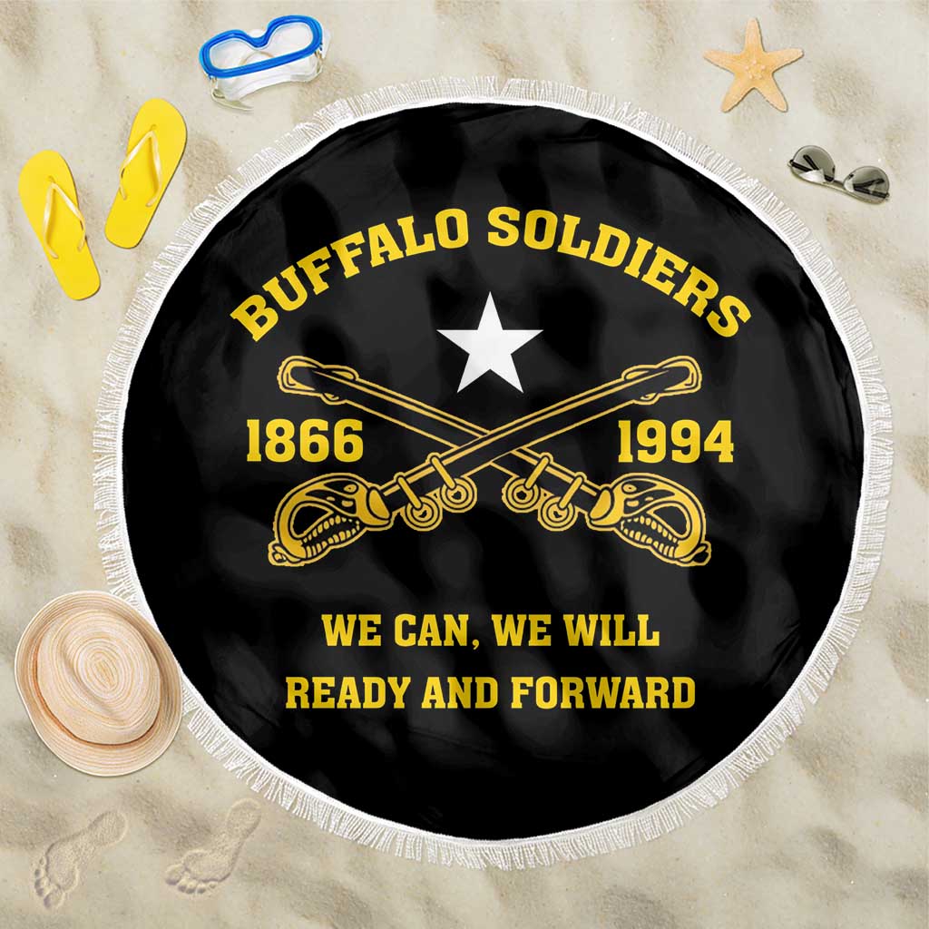 Buffalo Soldier Beach Blanket We Can We Will Ready And Forward - Wonder Print Shop