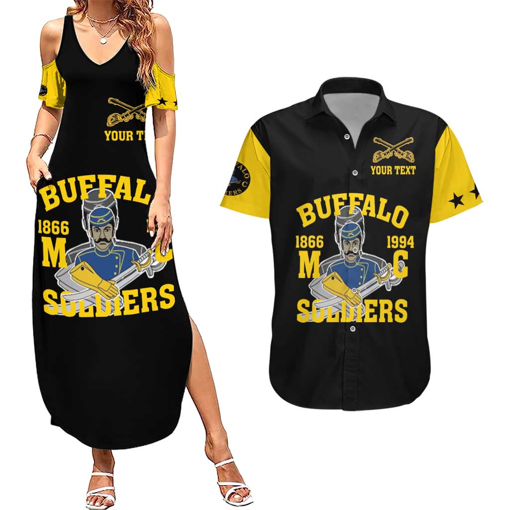 Personalized Buffalo Soldier Couples Matching Summer Maxi Dress and Hawaiian Shirt We Can We Will Ready And Forward - Wonder Print Shop