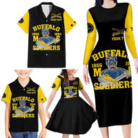 Personalized Buffalo Soldier Family Matching Long Sleeve Bodycon Dress and Hawaiian Shirt We Can We Will Ready And Forward - Wonder Print Shop