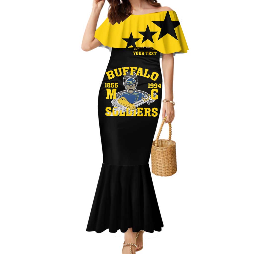 Personalized Buffalo Soldier Family Matching Mermaid Dress and Hawaiian Shirt We Can We Will Ready And Forward - Wonder Print Shop