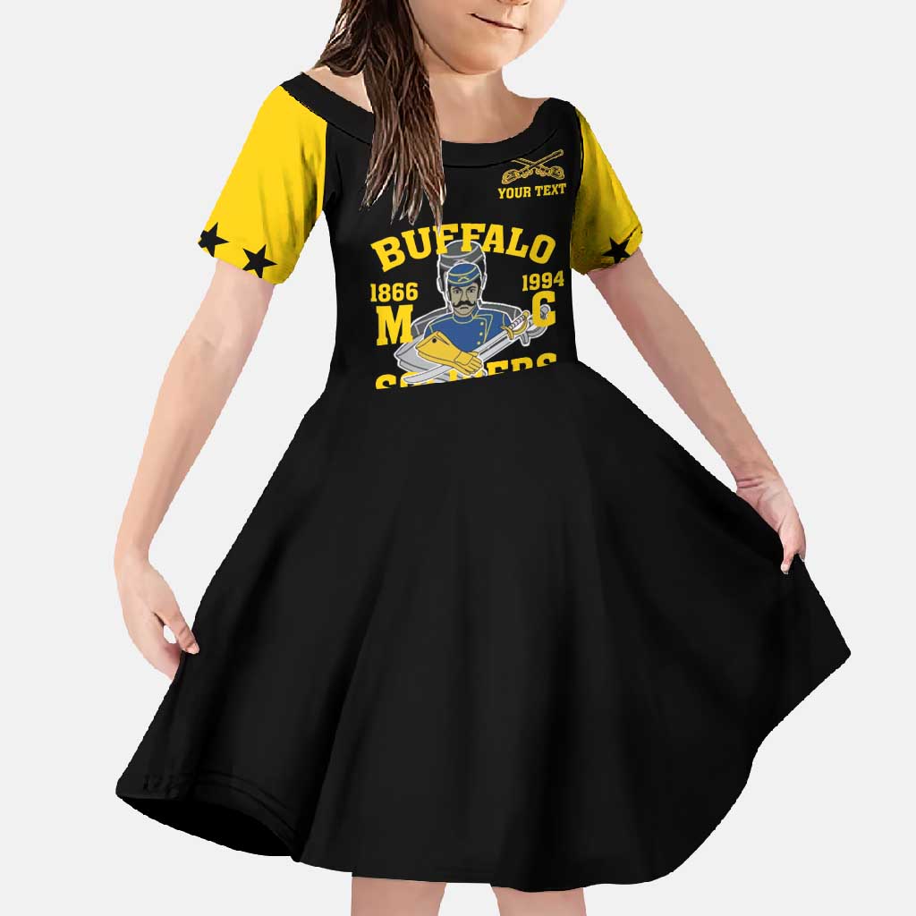 Personalized Buffalo Soldier Family Matching Off Shoulder Maxi Dress and Hawaiian Shirt We Can We Will Ready And Forward - Wonder Print Shop