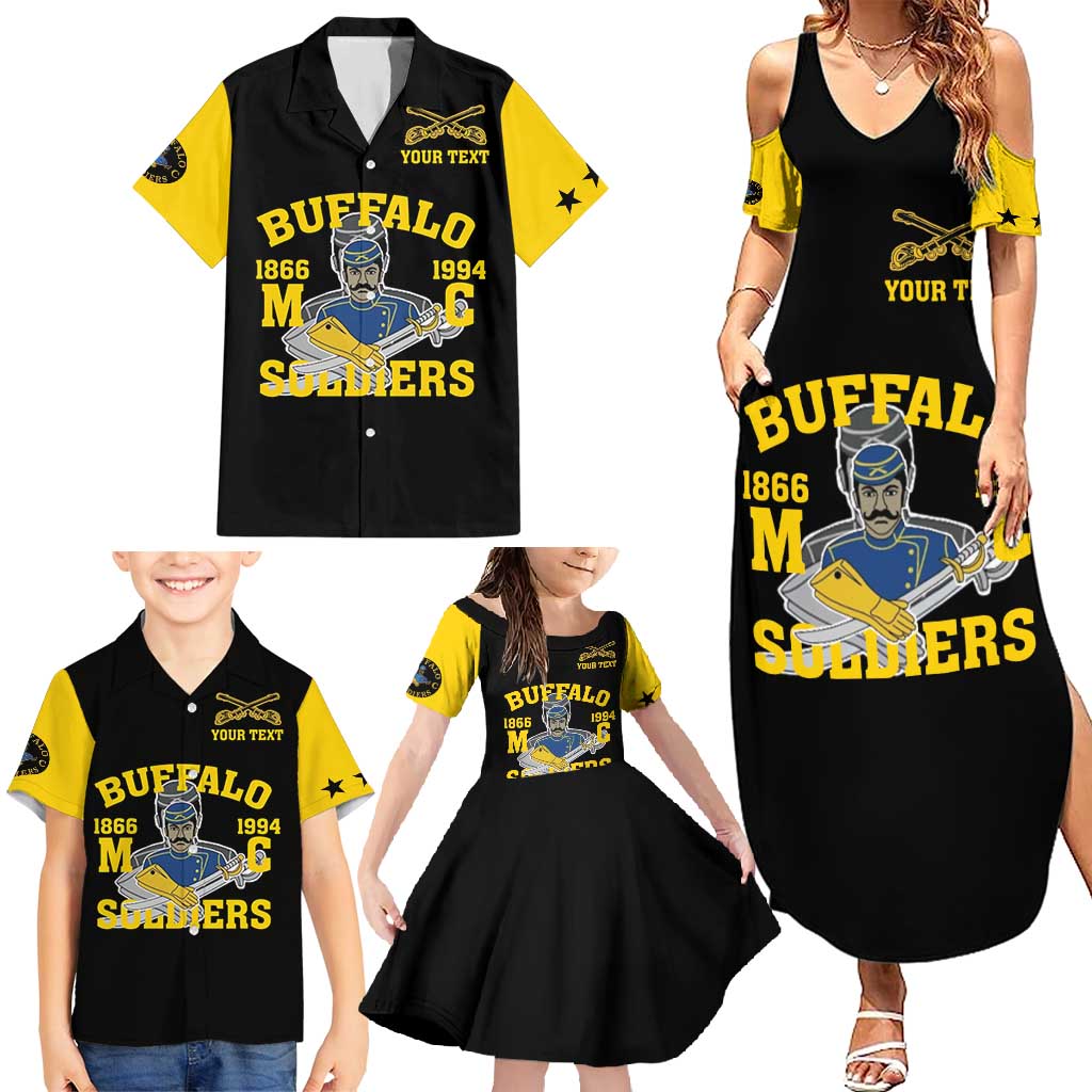 Personalized Buffalo Soldier Family Matching Summer Maxi Dress and Hawaiian Shirt We Can We Will Ready And Forward - Wonder Print Shop
