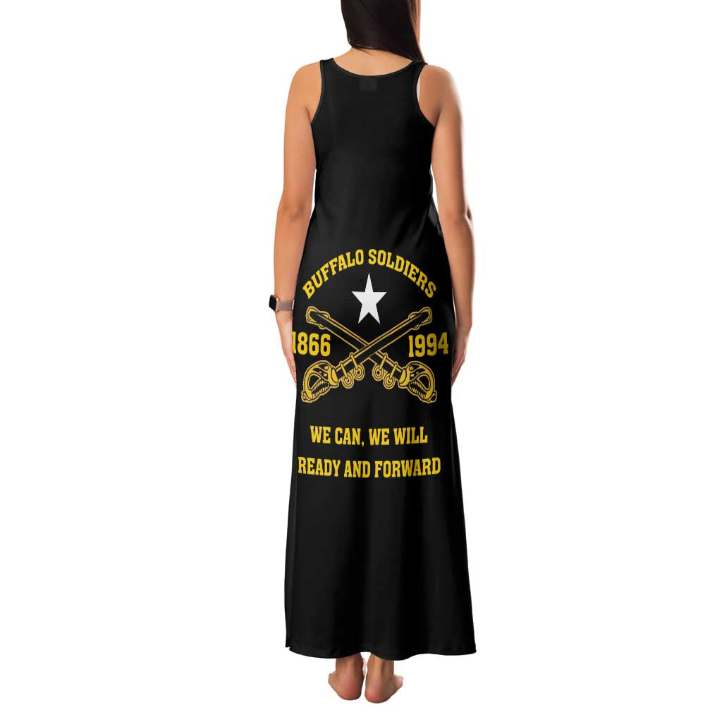 Personalized Buffalo Soldier Family Matching Tank Maxi Dress and Hawaiian Shirt We Can We Will Ready And Forward - Wonder Print Shop