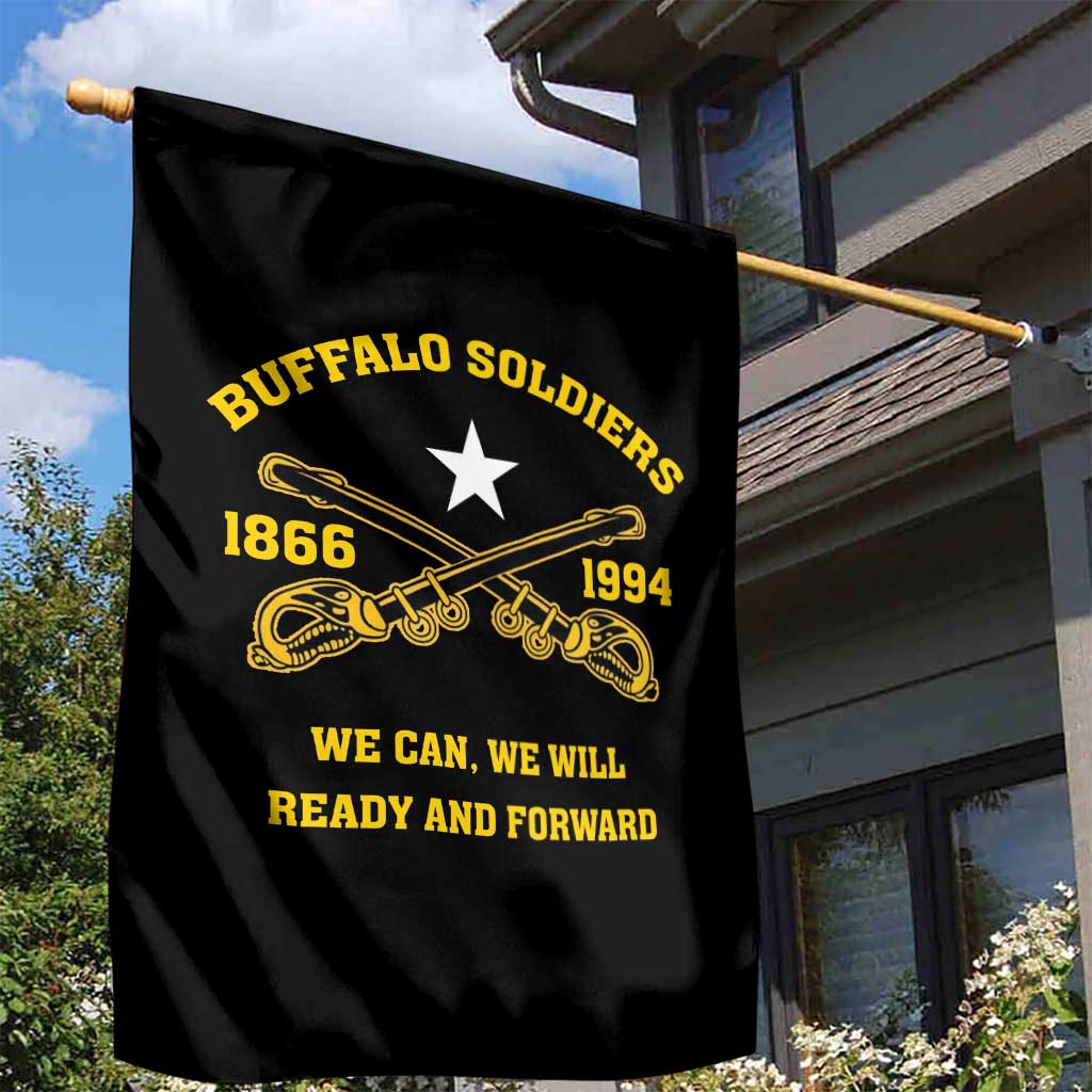 Buffalo Soldier Garden Flag We Can We Will Ready And Forward - Wonder Print Shop