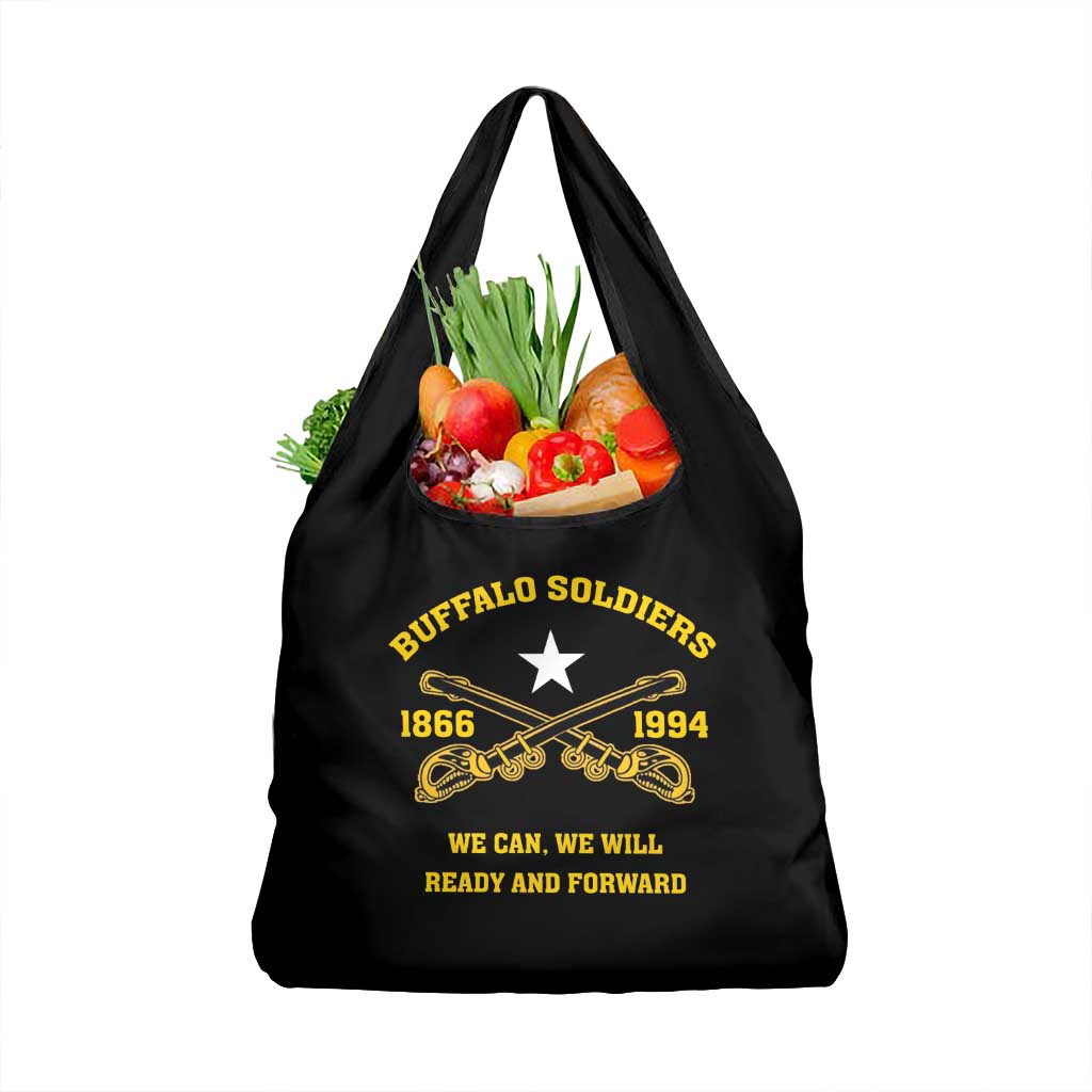 Buffalo Soldier Grocery Bag We Can We Will Ready And Forward