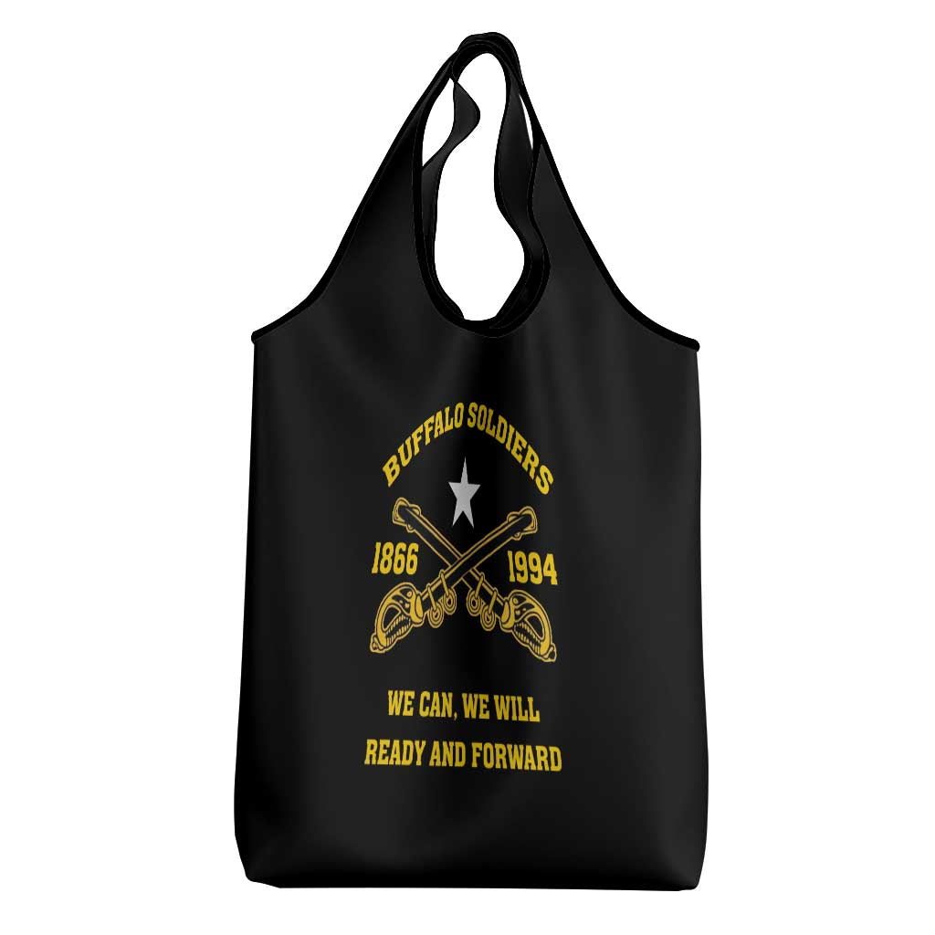 Buffalo Soldier Grocery Bag We Can We Will Ready And Forward