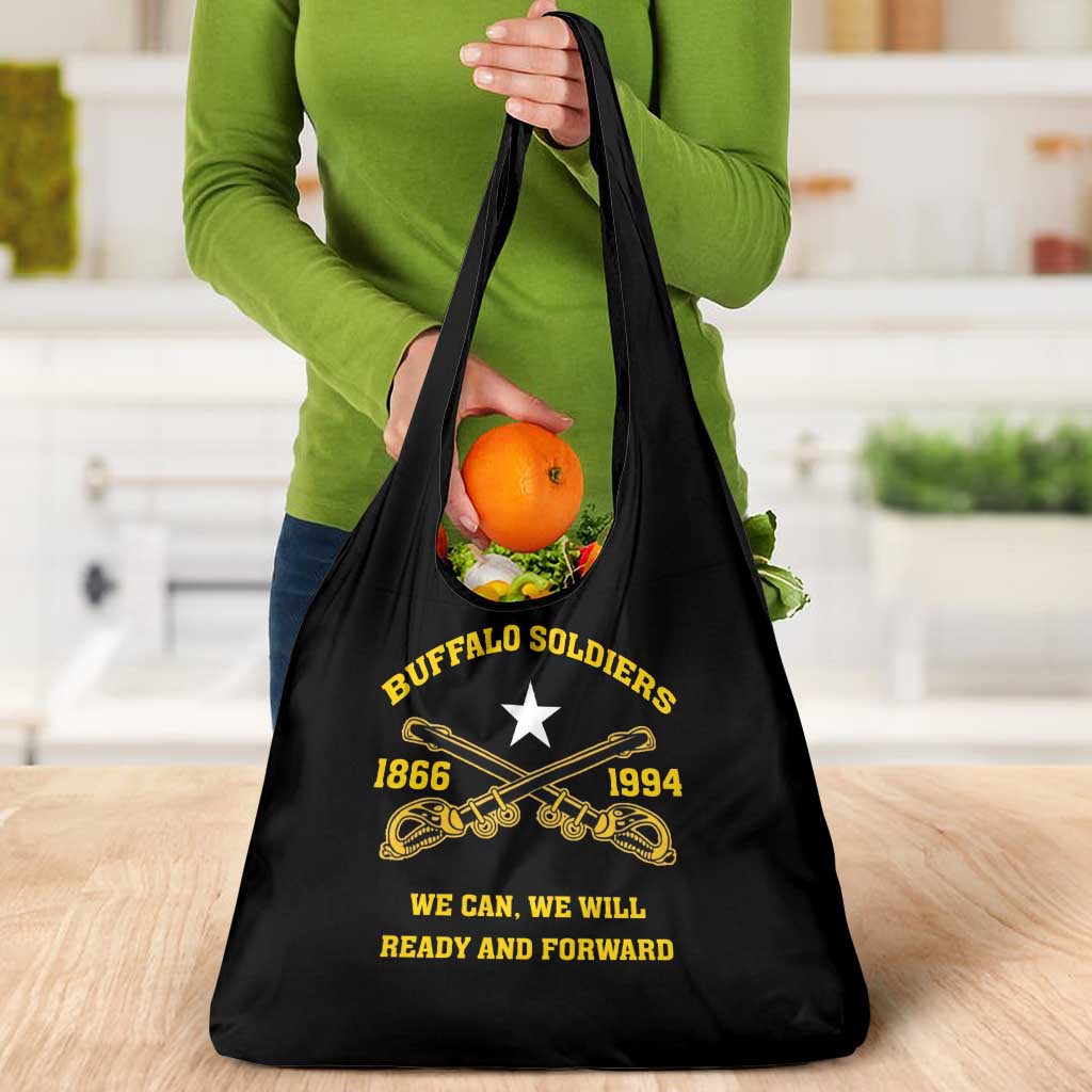 Buffalo Soldier Grocery Bag We Can We Will Ready And Forward