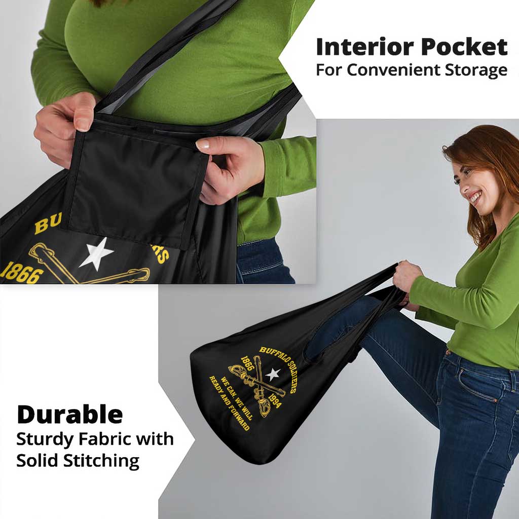 Buffalo Soldier Grocery Bag We Can We Will Ready And Forward