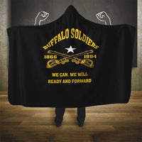 Buffalo Soldier Hooded Blanket We Can We Will Ready And Forward