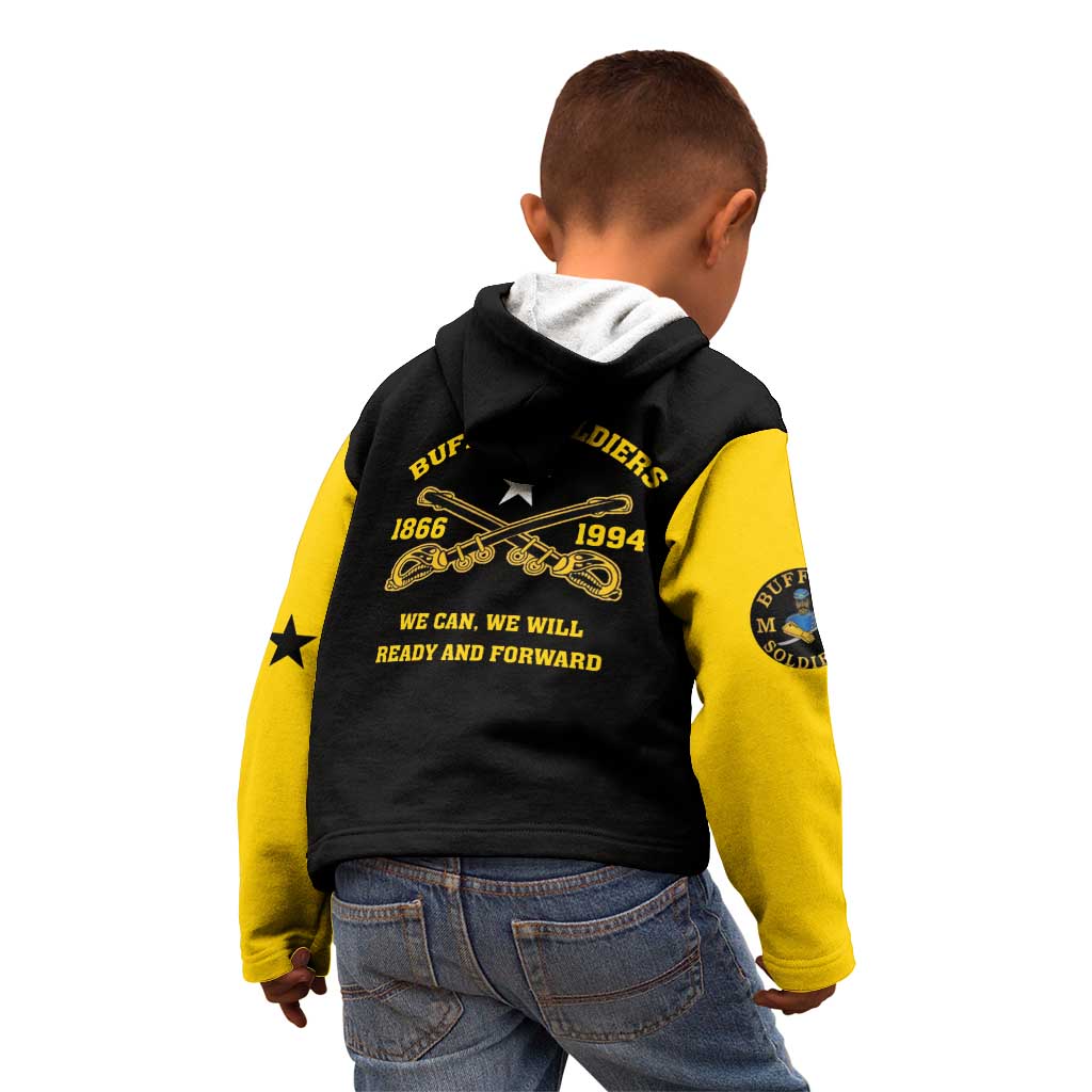 Personalized Buffalo Soldier Kid Hoodie We Can We Will Ready And Forward - Wonder Print Shop