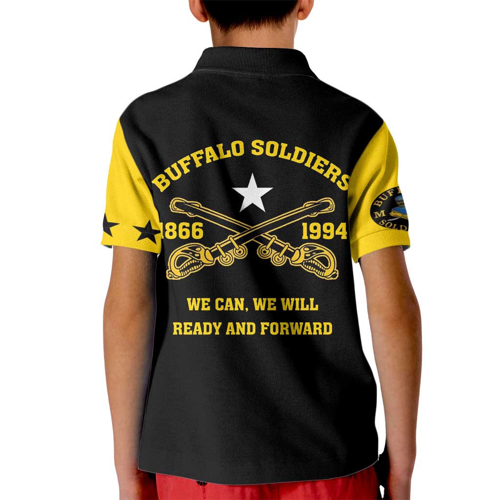 Personalized Buffalo Soldier Kid Polo Shirt We Can We Will Ready And Forward - Wonder Print Shop