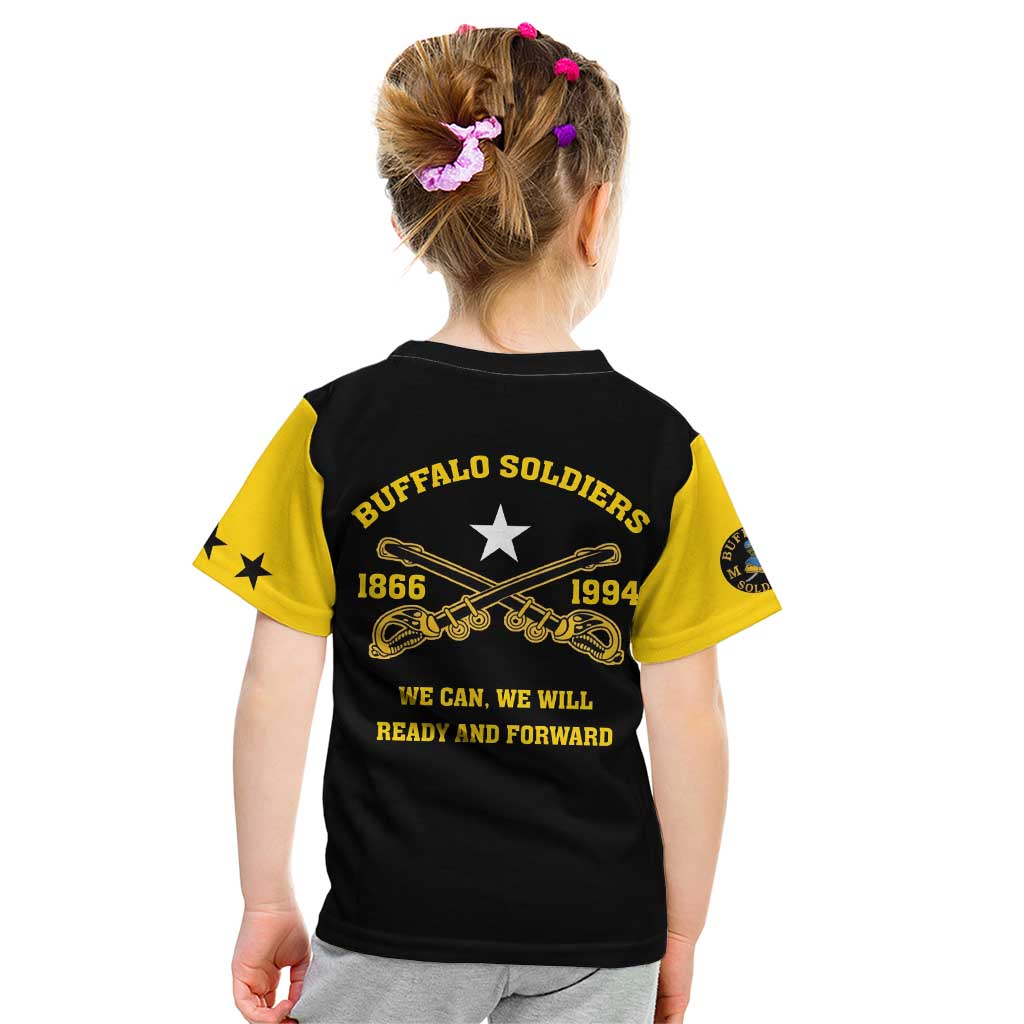 Personalized Buffalo Soldier Kid T Shirt We Can We Will Ready And Forward - Wonder Print Shop