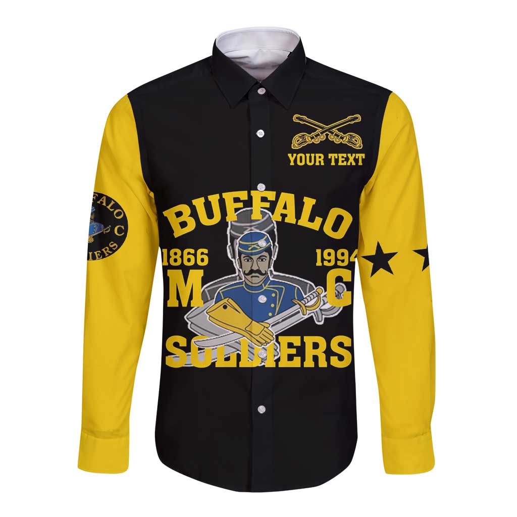 Personalized Buffalo Soldier Long Sleeve Button Shirt We Can We Will Ready And Forward - Wonder Print Shop