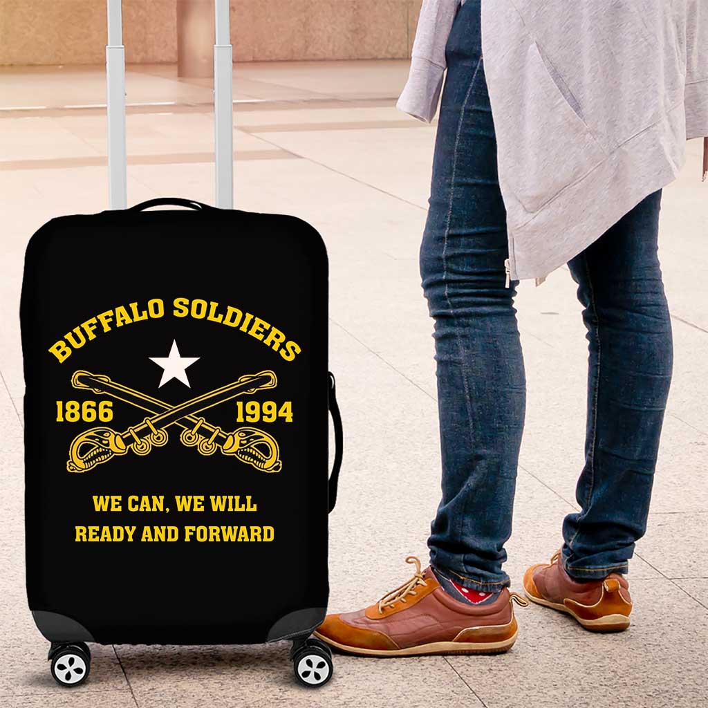 Buffalo Soldier Luggage Cover We Can We Will Ready And Forward - Wonder Print Shop