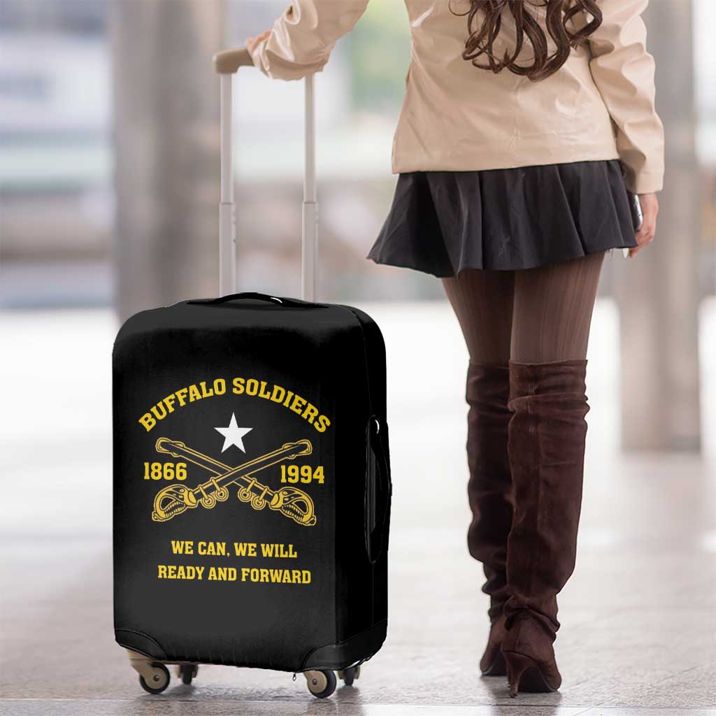 Buffalo Soldier Luggage Cover We Can We Will Ready And Forward - Wonder Print Shop