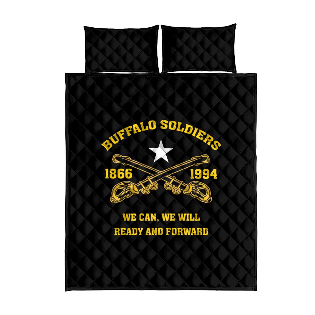 Buffalo Soldier Quilt Bed Set We Can We Will Ready And Forward - Wonder Print Shop