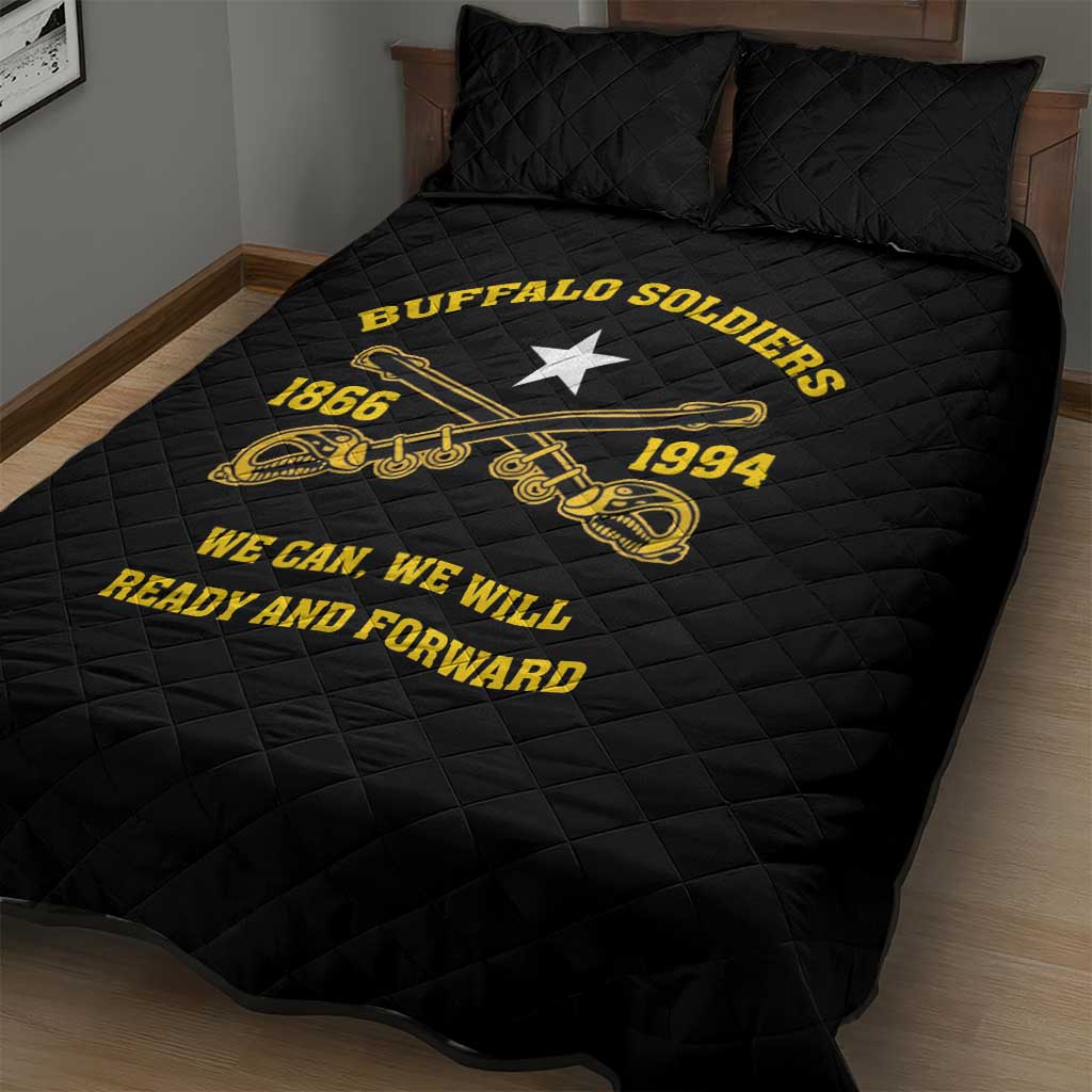 Buffalo Soldier Quilt Bed Set We Can We Will Ready And Forward - Wonder Print Shop