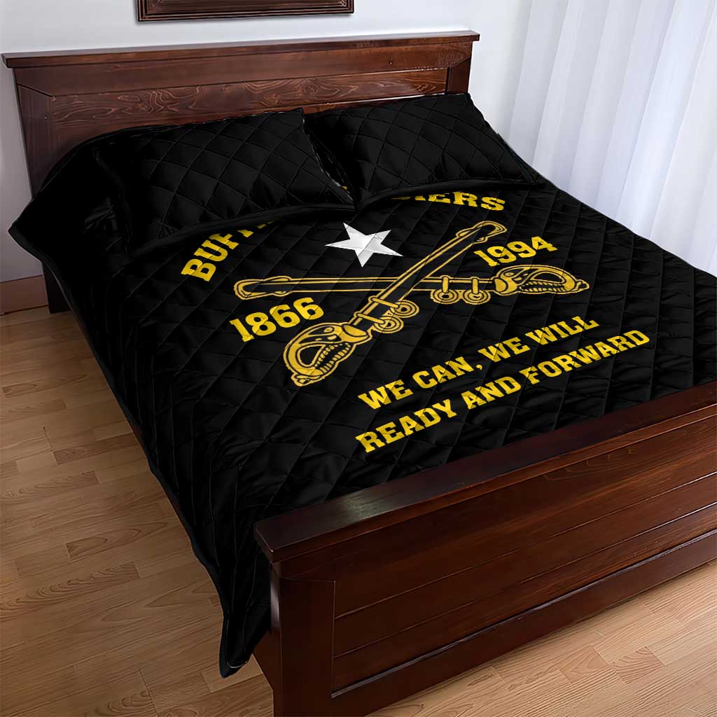 Buffalo Soldier Quilt Bed Set We Can We Will Ready And Forward - Wonder Print Shop