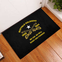 Buffalo Soldier Rubber Doormat We Can We Will Ready And Forward - Wonder Print Shop