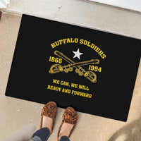 Buffalo Soldier Rubber Doormat We Can We Will Ready And Forward - Wonder Print Shop