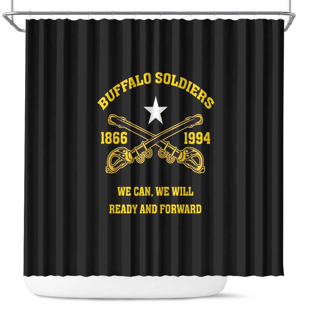 Buffalo Soldier Shower Curtain We Can We Will Ready And Forward