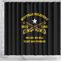 Buffalo Soldier Shower Curtain We Can We Will Ready And Forward
