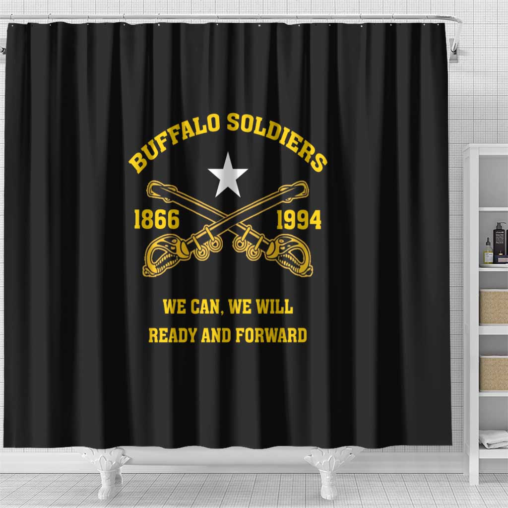Buffalo Soldier Shower Curtain We Can We Will Ready And Forward