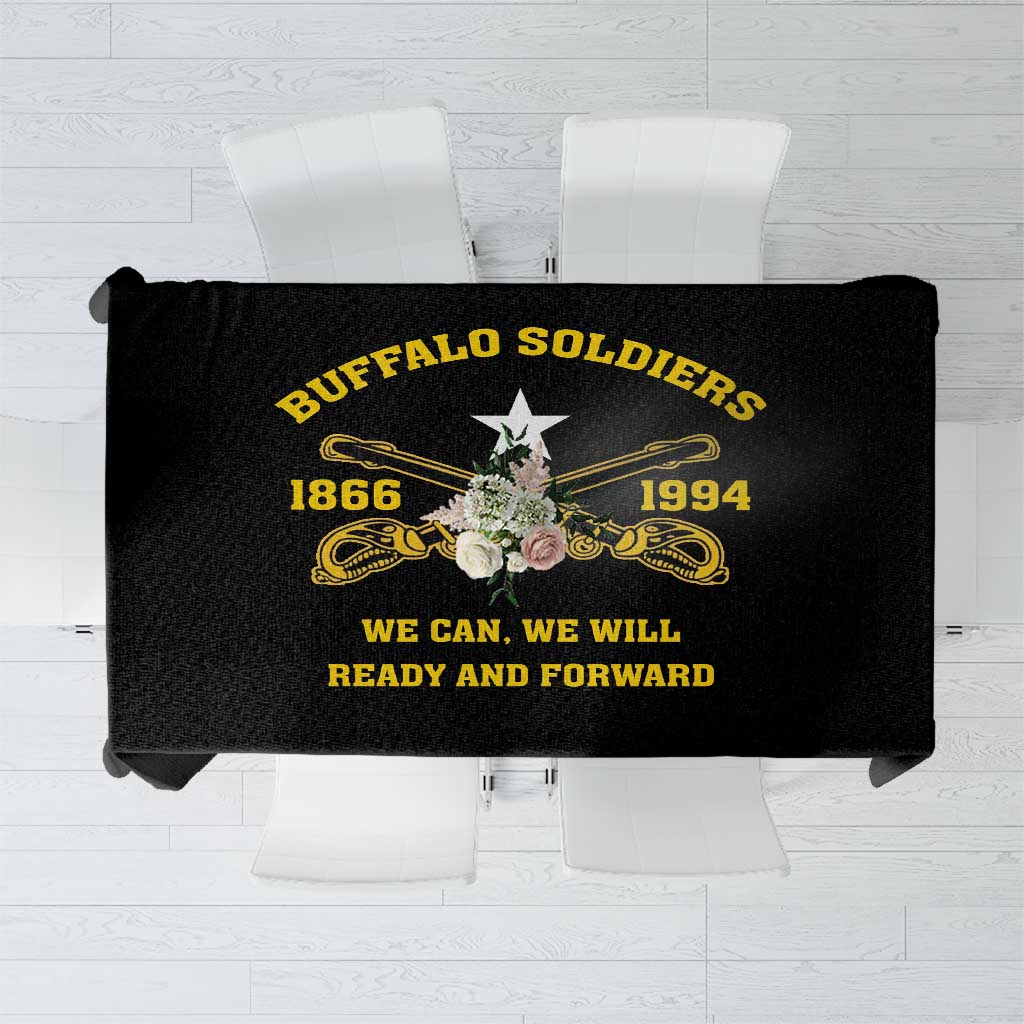 Buffalo Soldier Tablecloth We Can We Will Ready And Forward - Wonder Print Shop