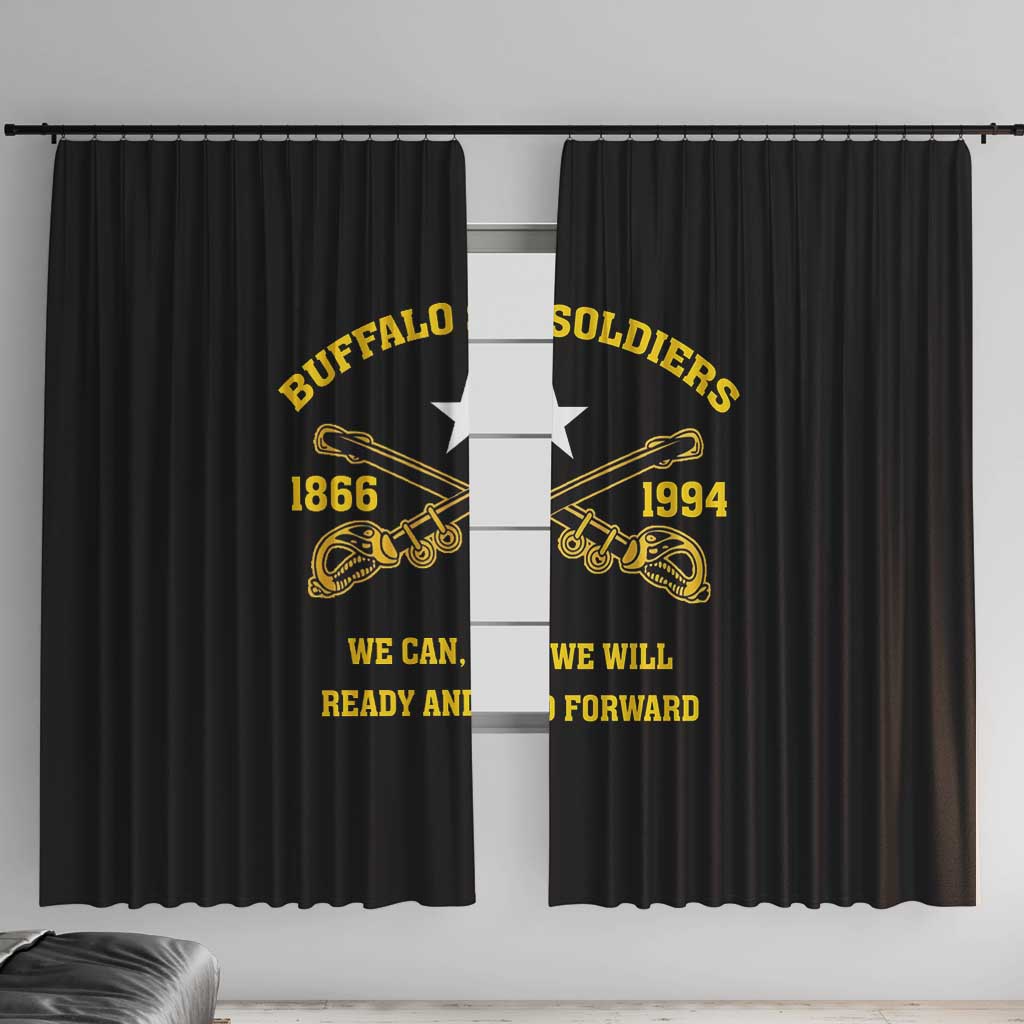 Buffalo Soldier Window Curtain We Can We Will Ready And Forward - Wonder Print Shop