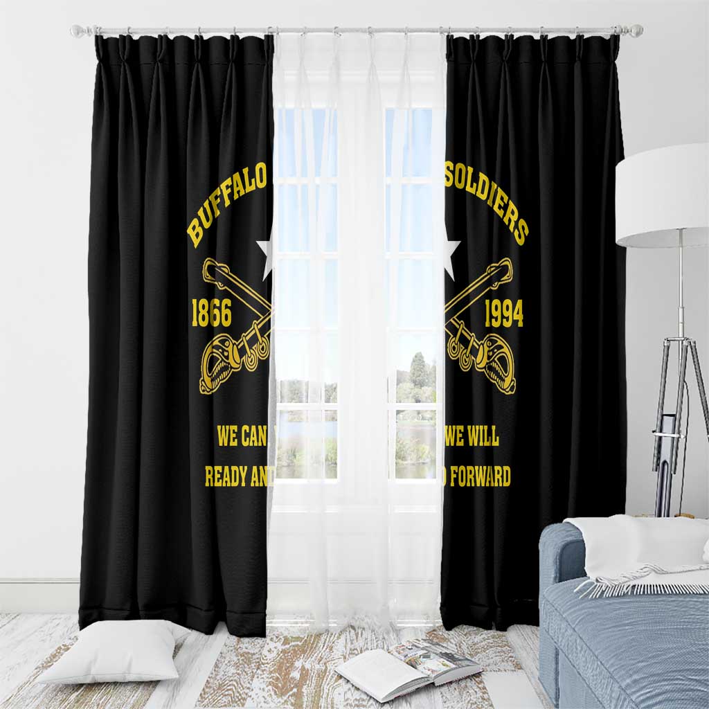Buffalo Soldier Window Curtain We Can We Will Ready And Forward - Wonder Print Shop