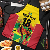 Custom Guyana Football Apron Golden Jaguars Spirit - Yellow - Wonder Print Shop