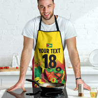 Custom Guyana Football Apron Golden Jaguars Spirit - Yellow - Wonder Print Shop